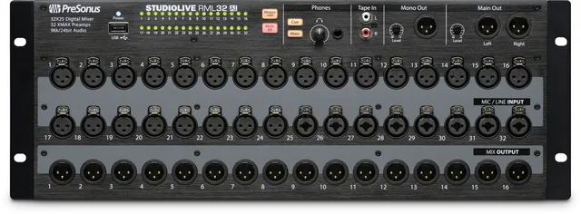 Studio One StudioLive RML32AI console numérique rack 32 canaux