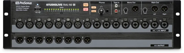 Studio One StudioLive RML16AI table mixage numérique 32 voies rack