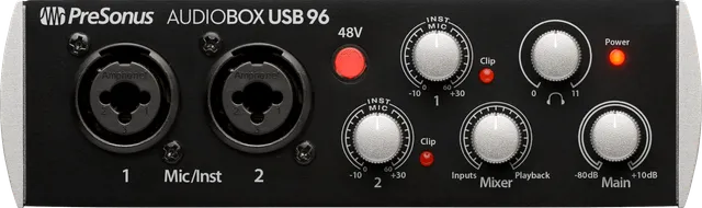 Studio One AudioBox USB 96 Interface audio USB noire 24/96