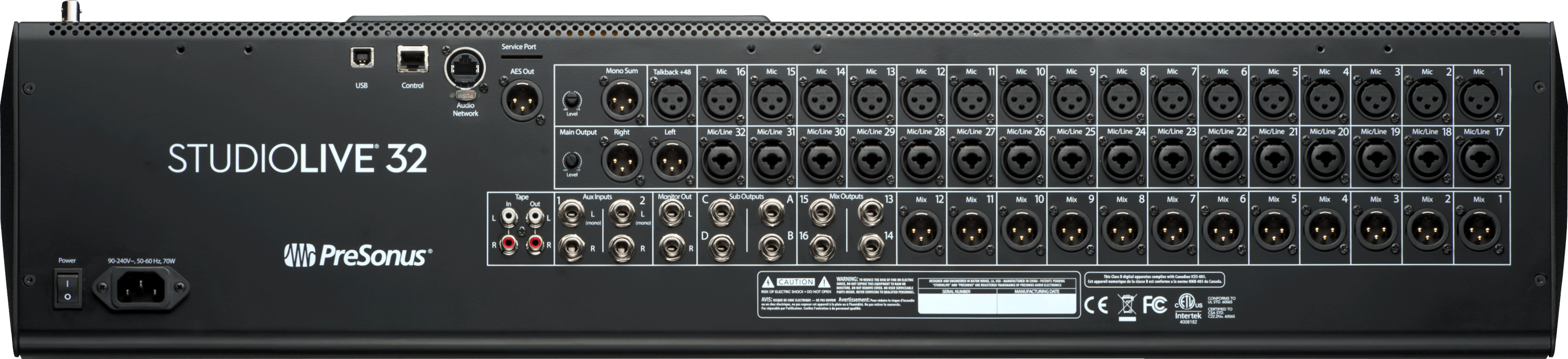 PreSonus StudioLive 32 Series III Console Numérique