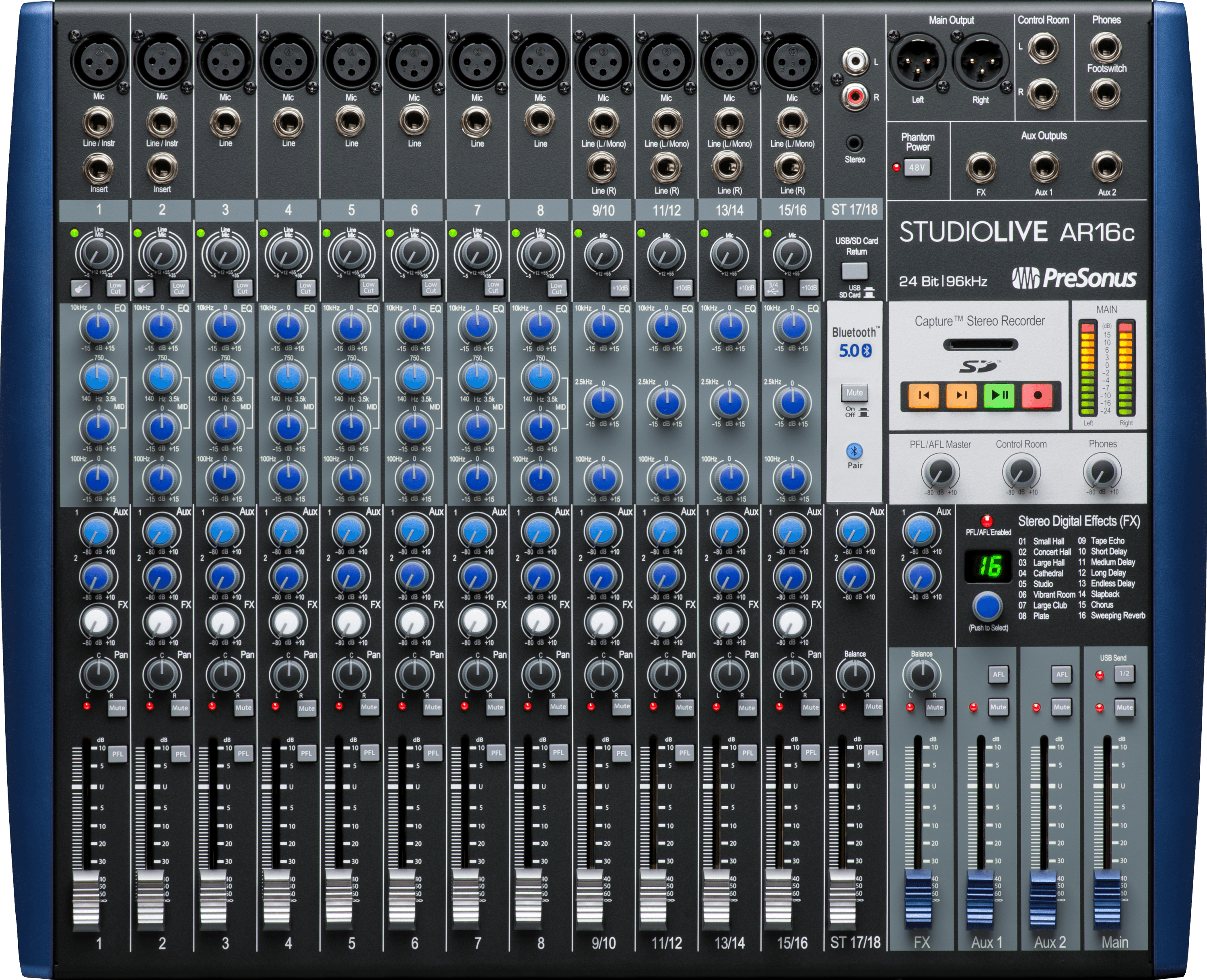 PreSonus StudioLive AR16c Table Mixage Analogique USB
