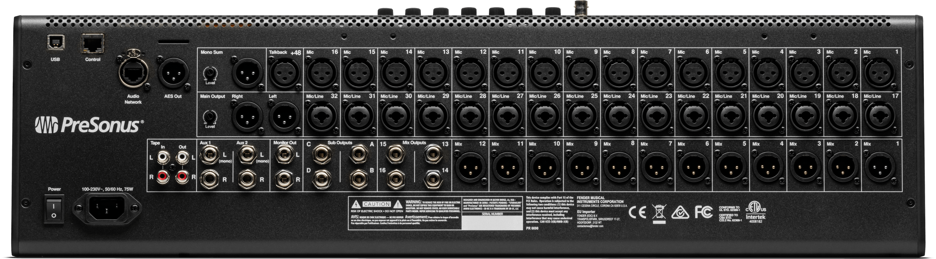 Studio One StudioLive SE 24 console mixage numérique
