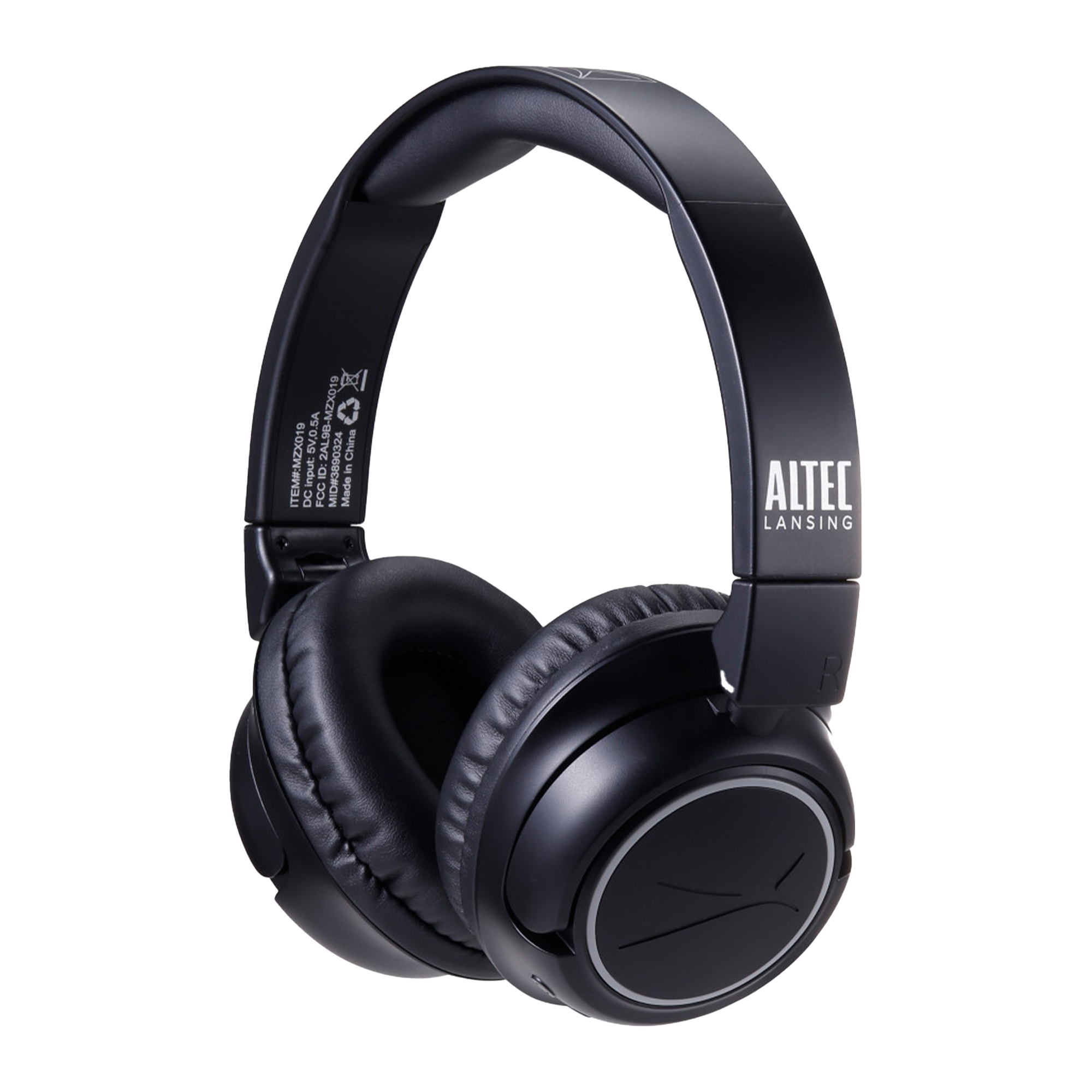 Altec Lansing Play Casque Bluetooth Sans Fil Noir Pliable