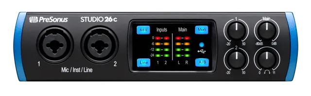 Studio One Studio 26c interface USB 2x4 XMAX