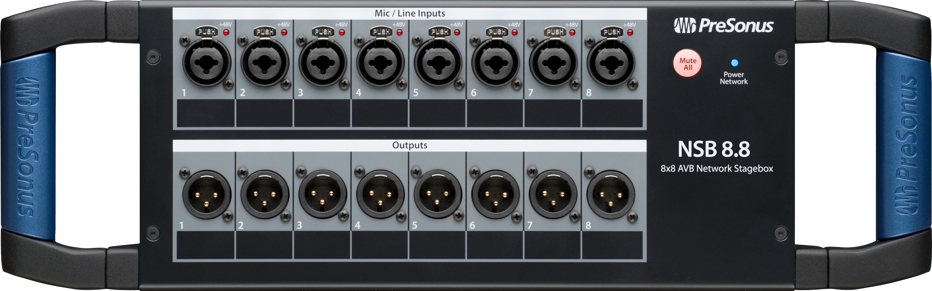 PreSonus NSB 8.8 stage box AVB 8 entrées