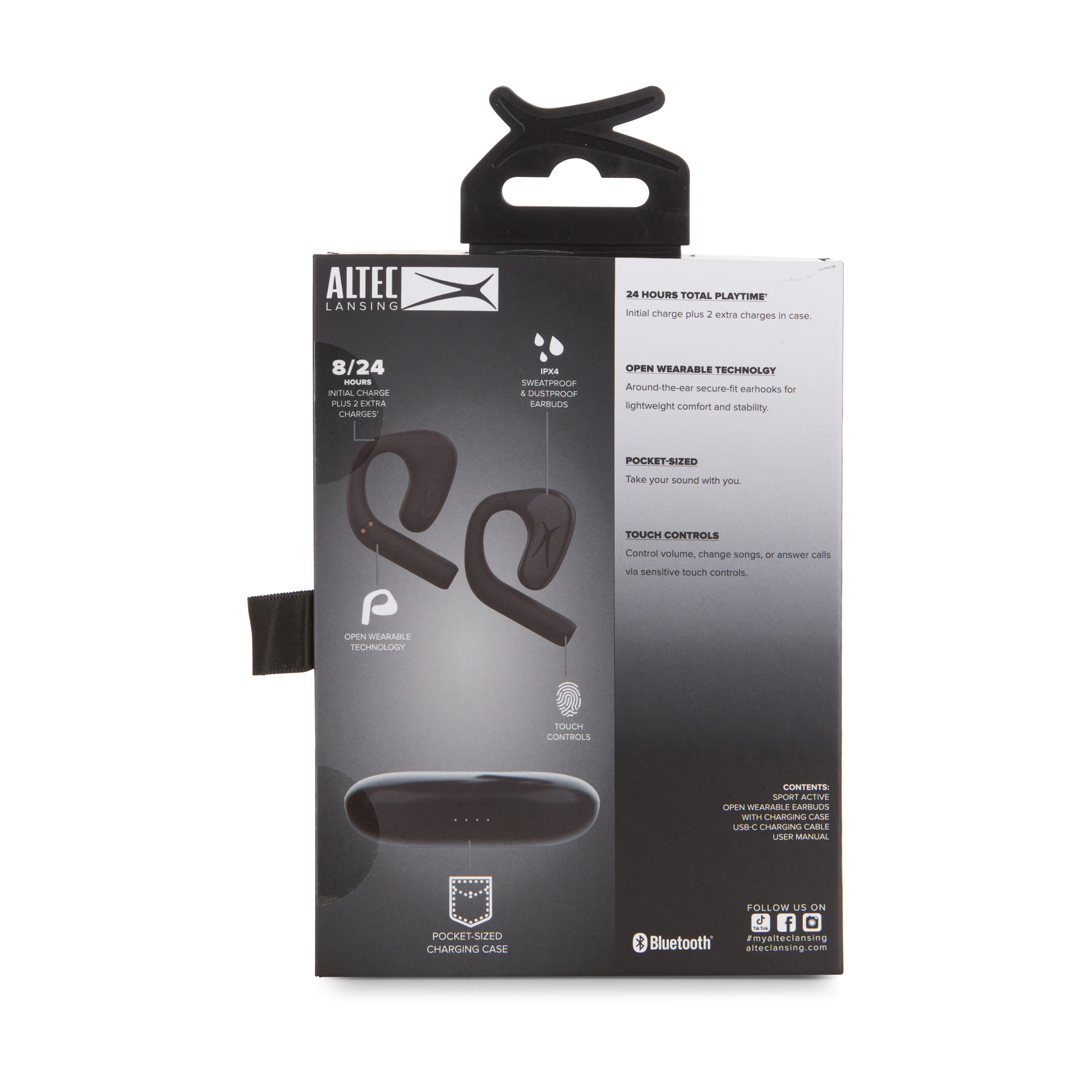 Altec Lansing Sport Active OWS écouteurs Bluetooth noir