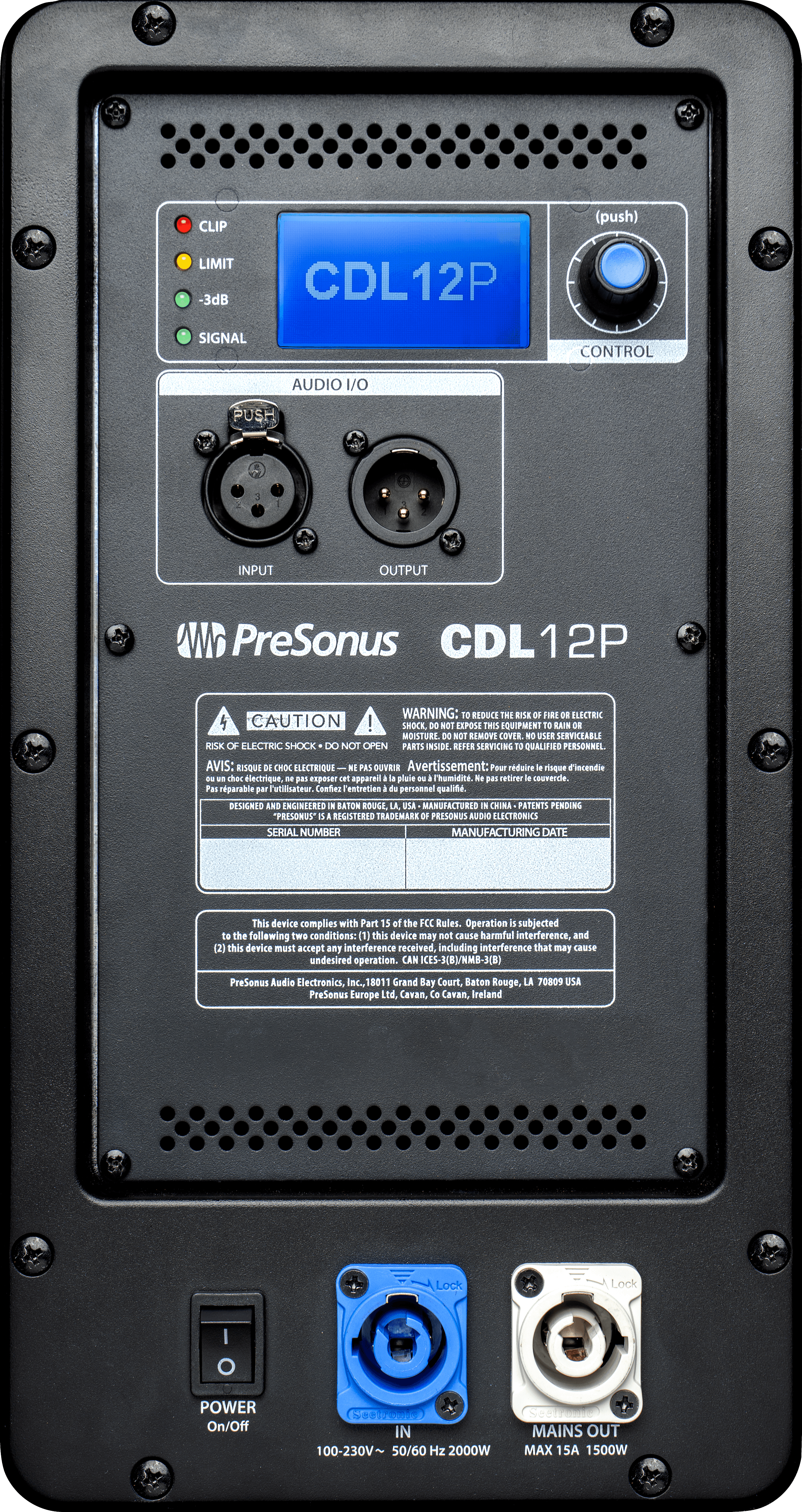 Studio One CDL Series CDL12P enceinte sono 1000W