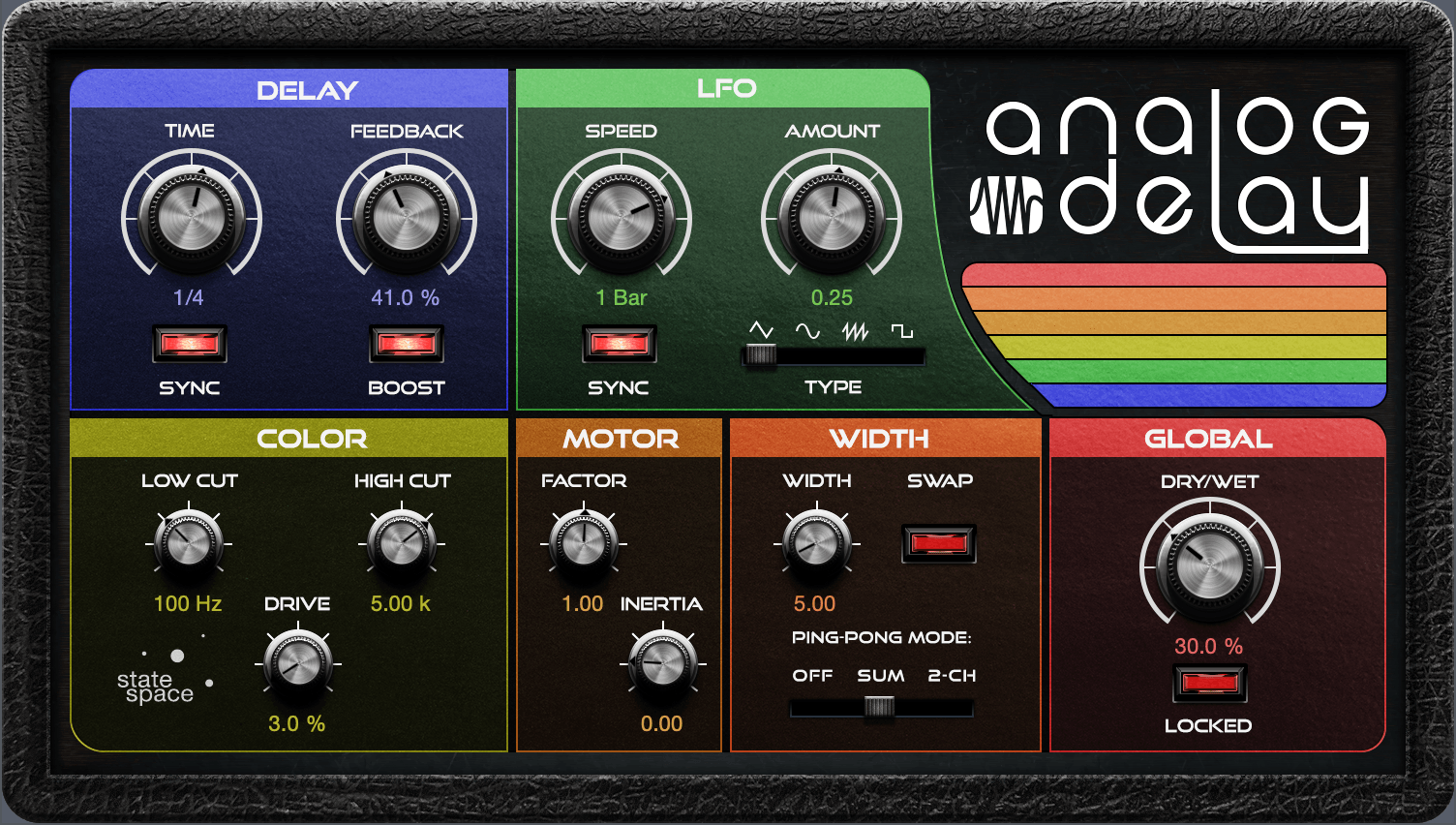 Studio One Analog Delay plugin delay analogique VST3 AU AAX