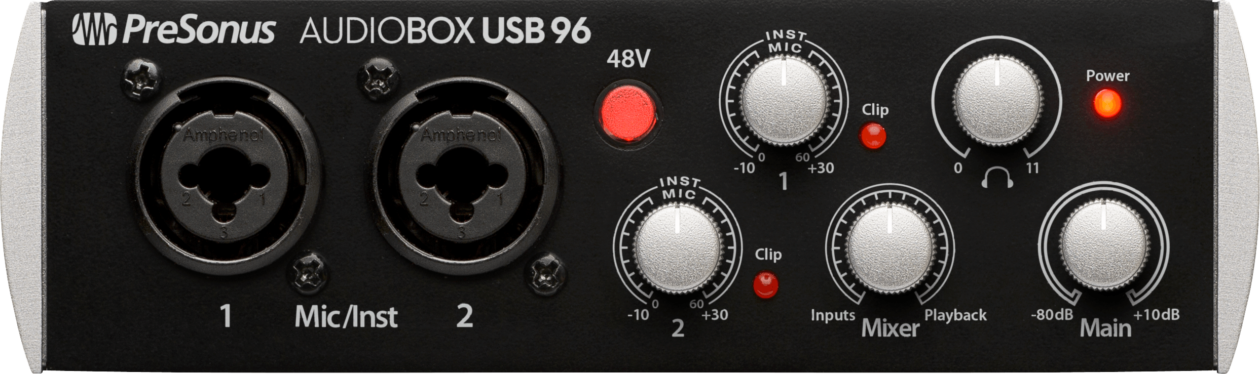 Studio One AudioBox USB 96 Interface audio USB noire 24/96