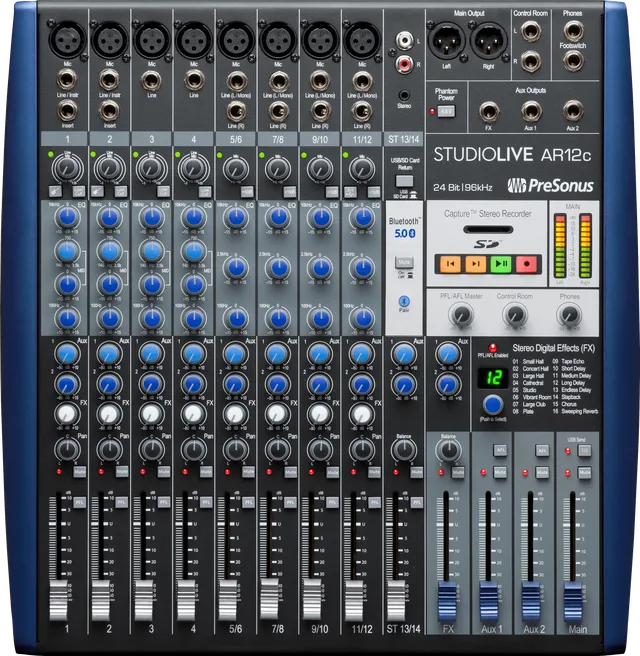 PreSonus StudioLive AR12c Table Mixage Analogique USB