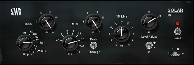 Studio One Solar 69 plugin EQ égaliseur britannique Fat Channel