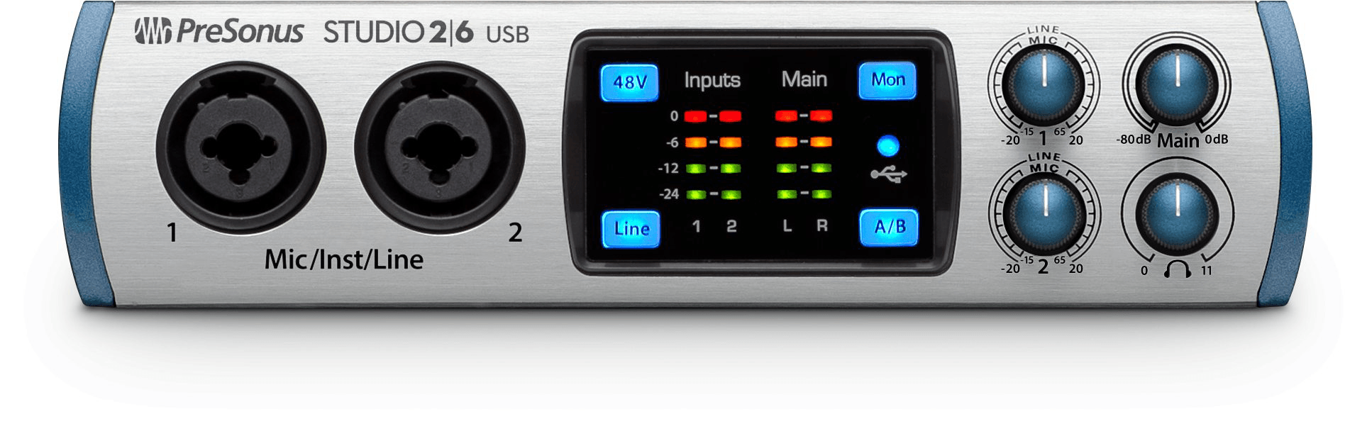 Studio One Studio 26 interface audio USB 24-bit 192 kHz