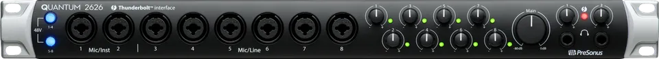 Studio One Quantum 2626 interface audio Thunderbolt 8 XMAX