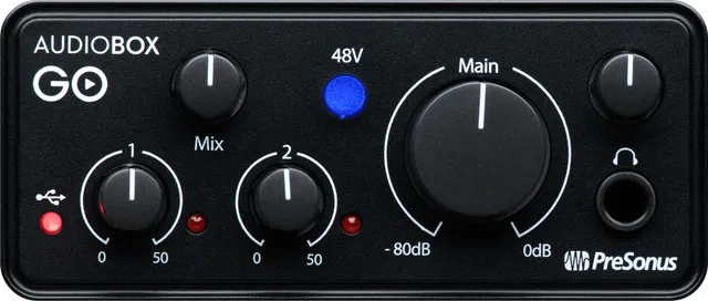 Studio One AudioBox GO interface audio USB 2 canaux portable