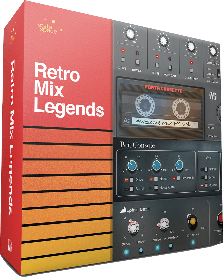 Studio One Retro Mix Legends 3-Pack plugin console analogique