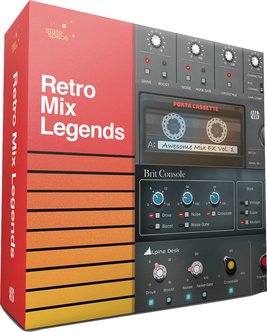 Studio One Retro Mix Legends 3-Pack plugin console analogique