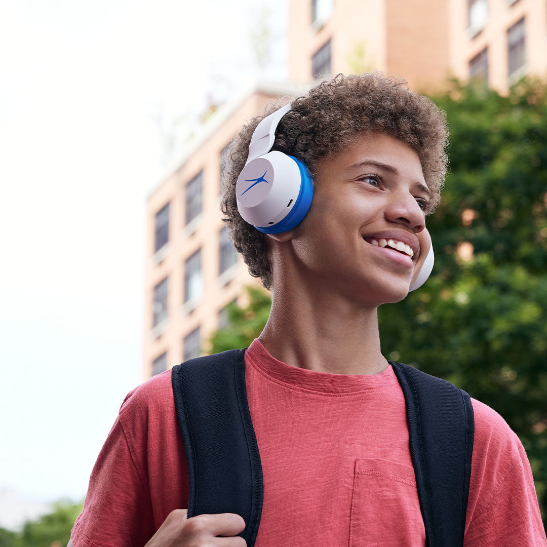 Altec Lansing Kid Safe 2-en-1 Casque Enfant 85dB Whiteout Wave Blue
