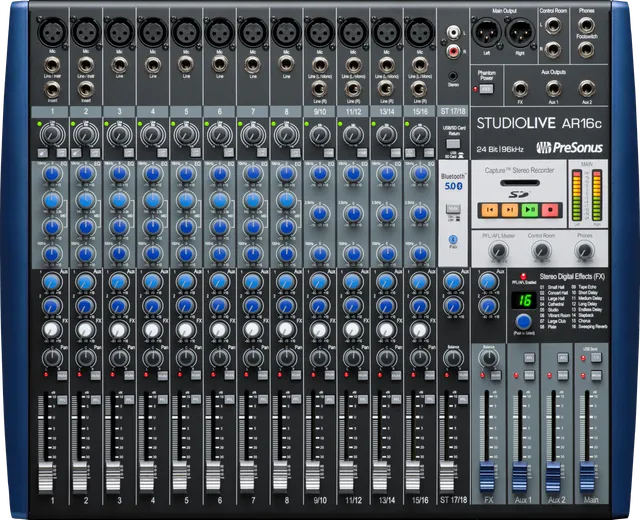 PreSonus StudioLive AR16c Table Mixage Analogique USB
