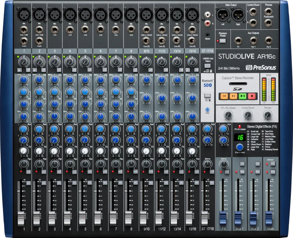 PreSonus StudioLive AR16c Table Mixage Analogique USB