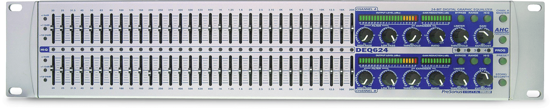 Studio One DEQ624 égaliseur graphique stéréo 2 canaux