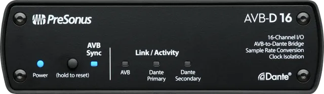 Studio One AVB-D16 Pont AVB vers Dante 16x16 Canaux