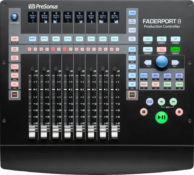 Studio One FaderPort 8 contrôleur DAW 8 faders motorisés USB