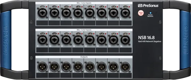 Studio One NSB 16.8 Boîtier de Scène AVB 16 Entrées XMAX