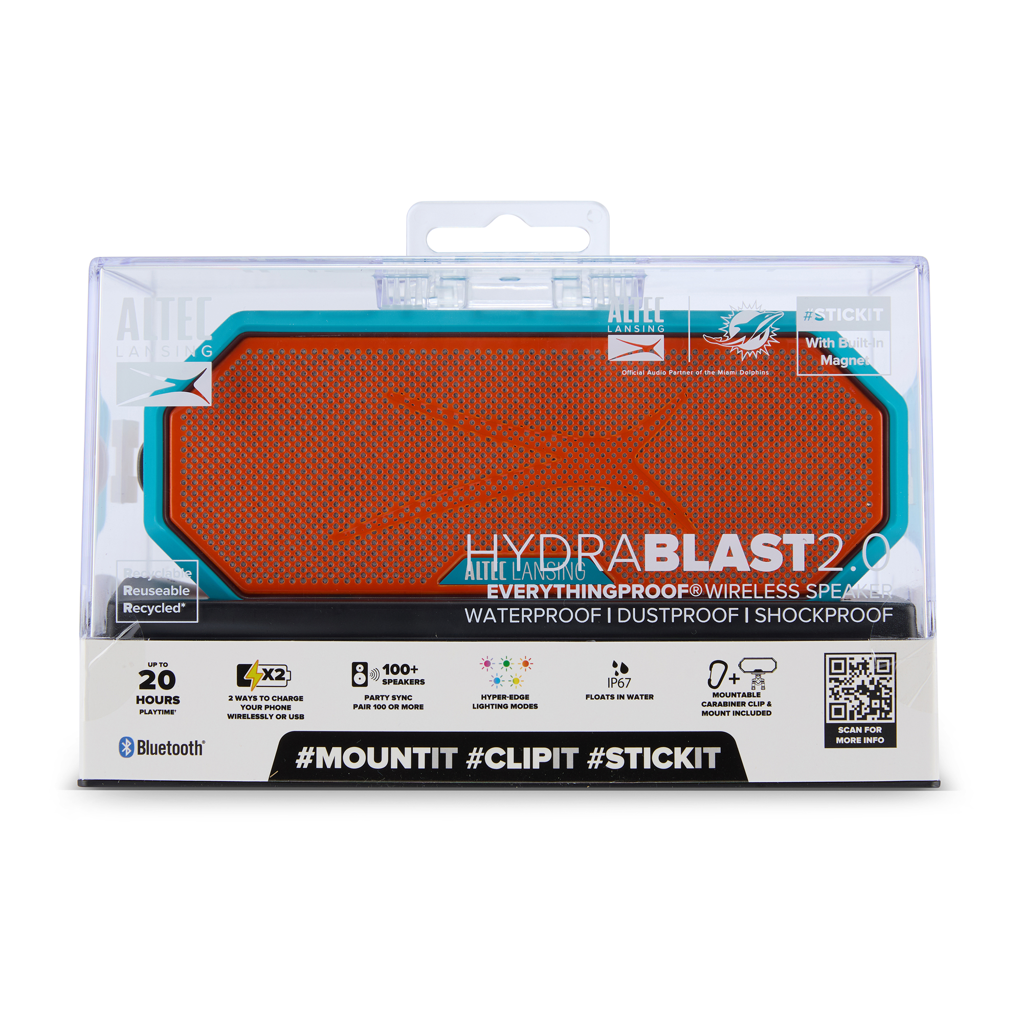 Altec Lansing HydraBlast 2.0 Enceinte Bluetooth Miami Dolphins