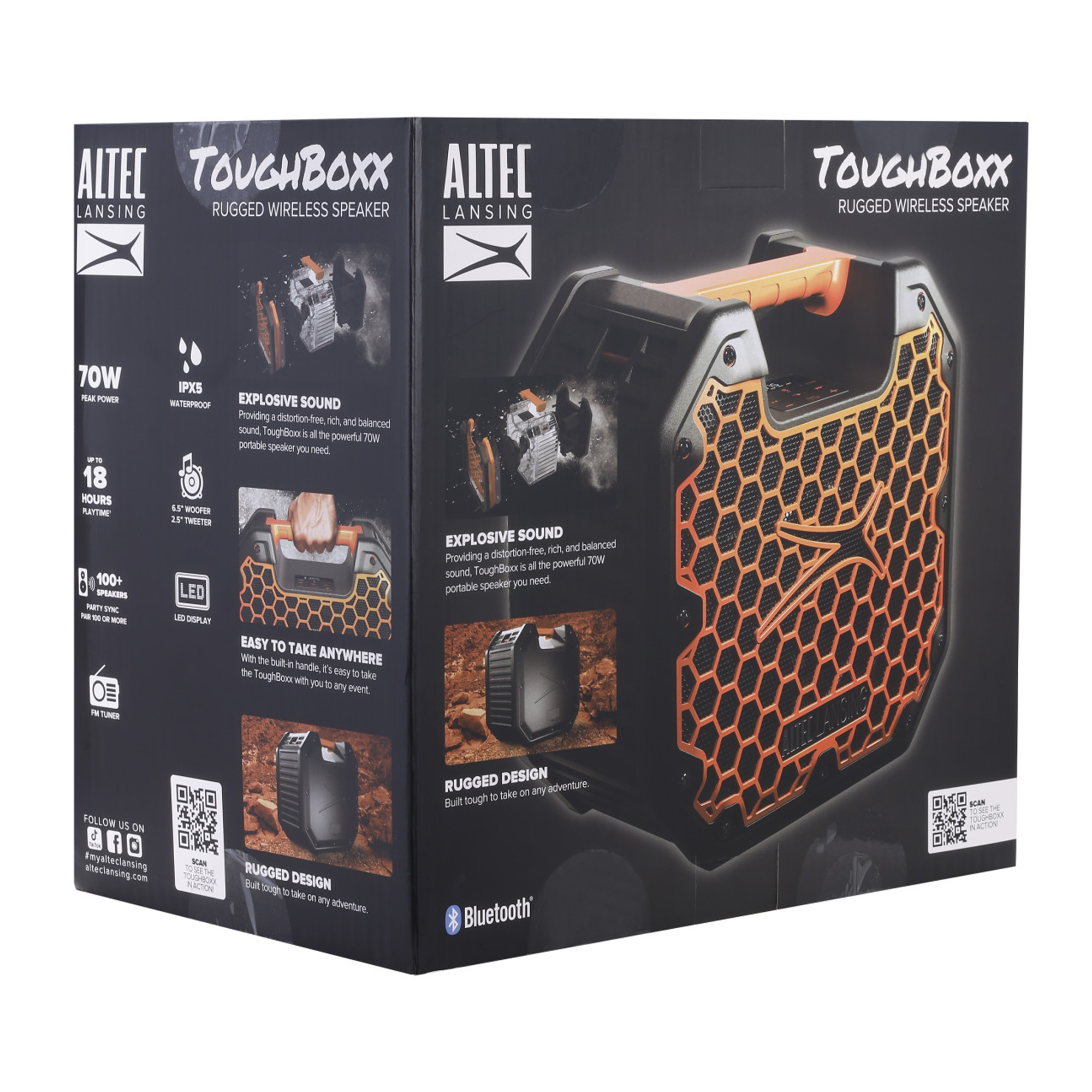 Altec ToughBoxx enceinte bluetooth party 70W FM 18h
