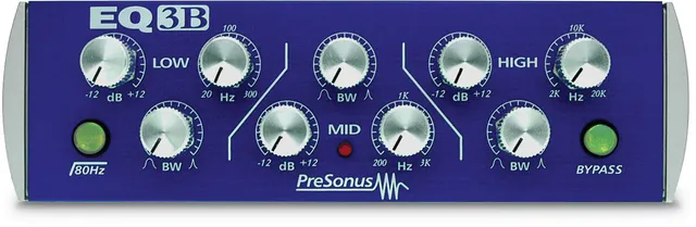 Studio One EQ3B égaliseur paramétrique 3 bandes analogique