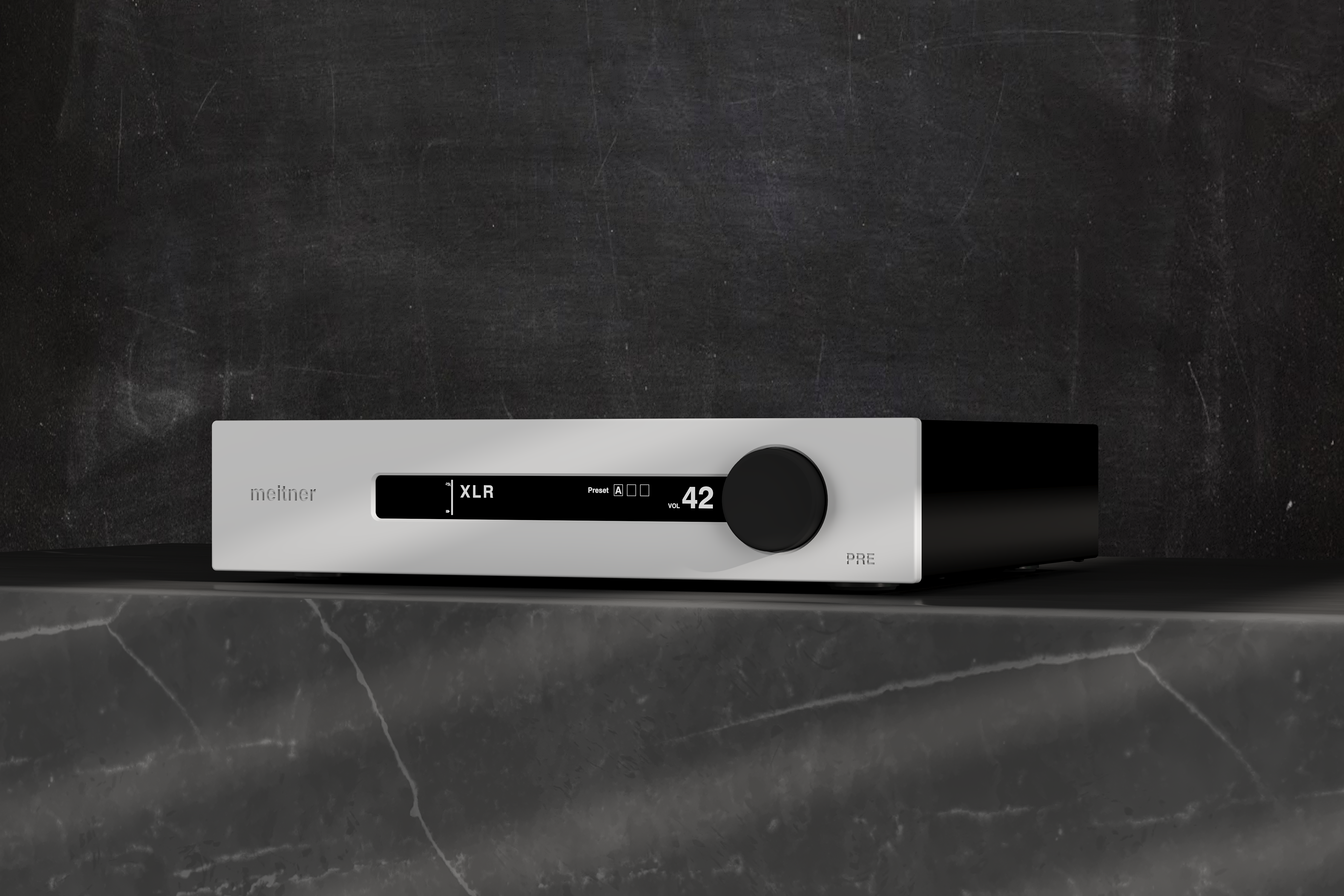 Meitner PRE préampli stéréo argent XLR RCA classe A
