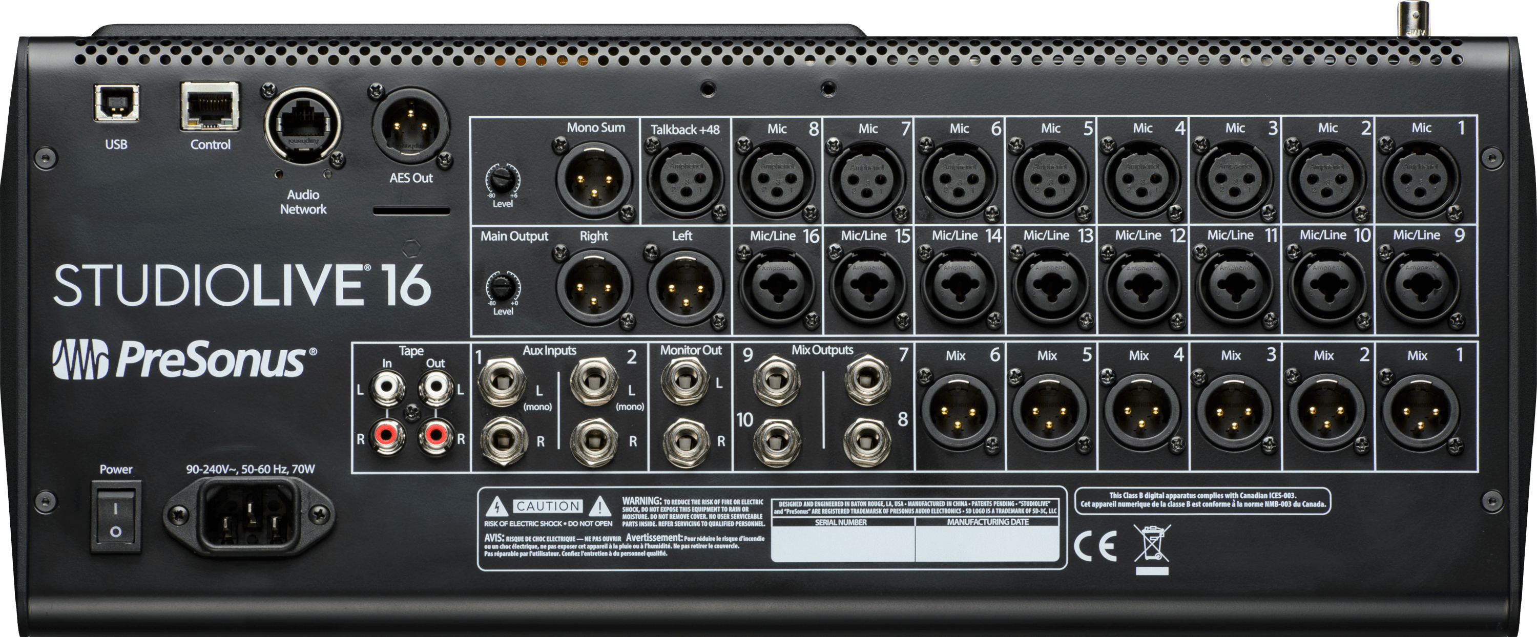 PreSonus StudioLive 16 Series III Console Numérique