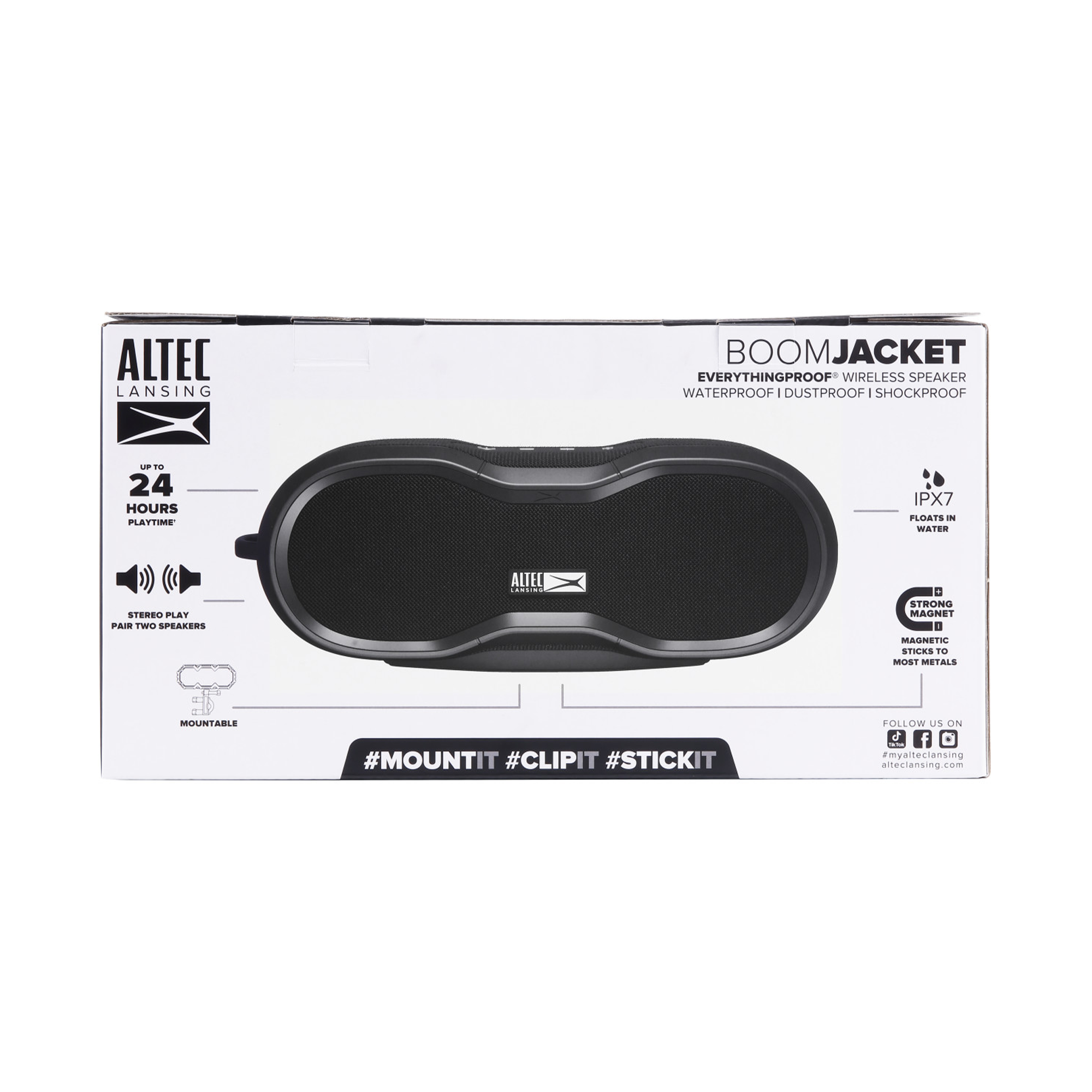 Altec Lansing BoomJacket Enceinte Bluetooth Noir IPX7