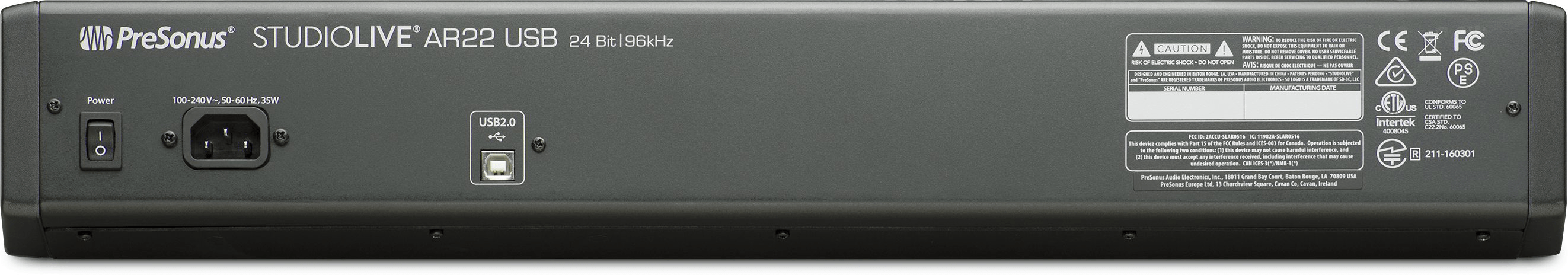 Studio One StudioLive AR22 USB table de mixage 22 canaux